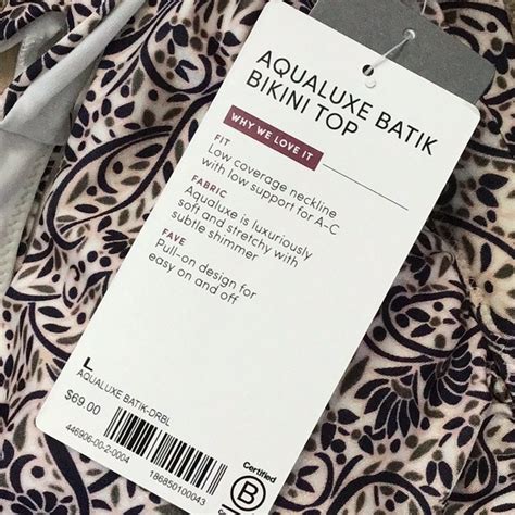 Athleta Swim New With Tag Athleta Aqualuxe Batik Bikini Top Poshmark