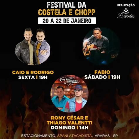 Araras Sedia Festival Da Costela E Chopp Neste Fim De Semana