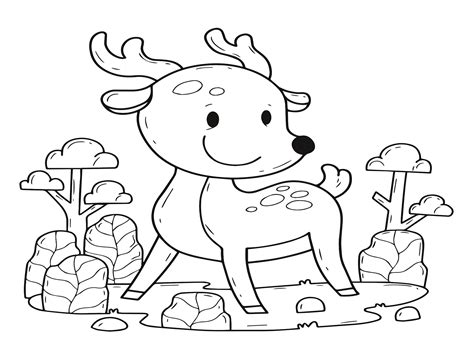 Kawaii Animal Coloring Pages - Coloring Pages For Kids And Adults