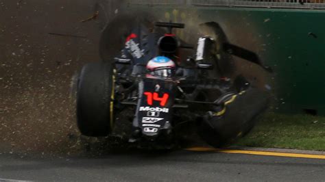 Australian Grand Prix Crash Fernando Alonso Suffers Huge Accident