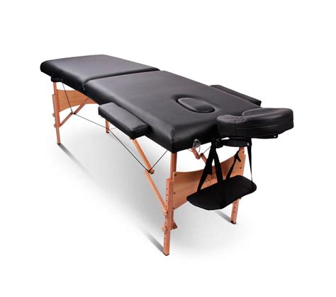 Table De Massage Pliante Tdm102 Black Avec Accessoires Et Housse