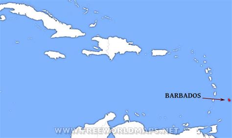 Where is Barbados located on the World map?