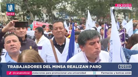 Trabajadores Del MINSA Acatan Paro De 48 Horas Canal N