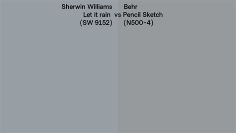 Sherwin Williams Let It Rain Sw Vs Behr Pencil Sketch N