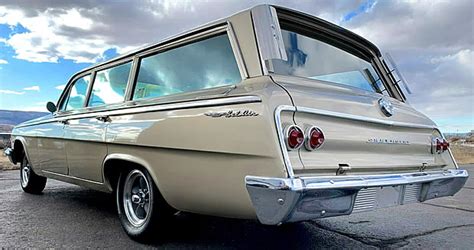 1962 Chevrolet Bel Air Station Wagon in Fawn Beige - 28,125 miles!