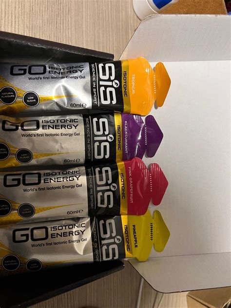 Science In Sport SiS GO Isotonic Gel Variety 4 Pack In The Box Health