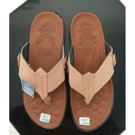 Jual Sandal Slop Pria Laki2 Santai Resmi Casual Sendal Selop Bahan