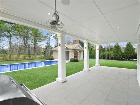 Covered Patio With Columns Transitional Deckpatio