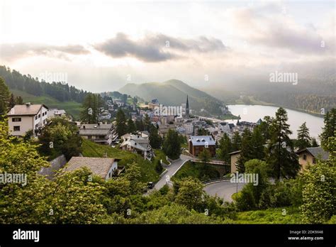 Switzerland Graubünden Engadine St Moritz St Moritz Dorf St