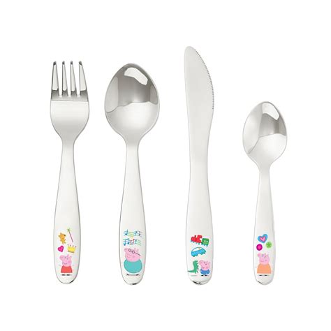 Peppa Pig 4 piece cutlery set – bamboo bamboo