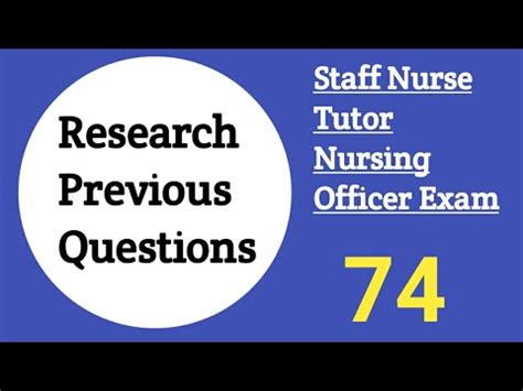 Nursing Research Previous Questions All India Base DME 74 Kerala Psc