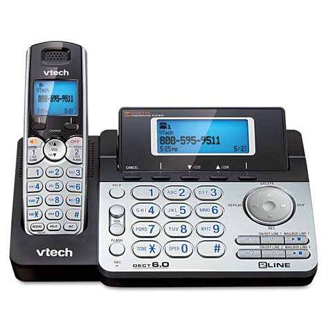 Vteds6151 Vtech Two Line Expandable Cordless Phone With Answe Zuma