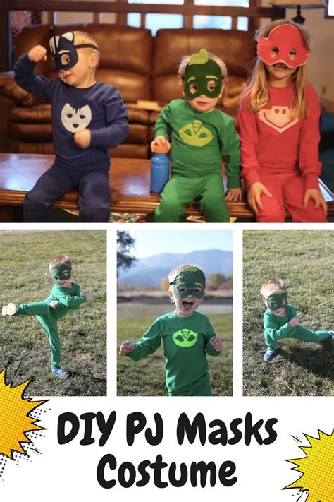 Diy Pj Masks Costume Catboy Gecko And Owlette