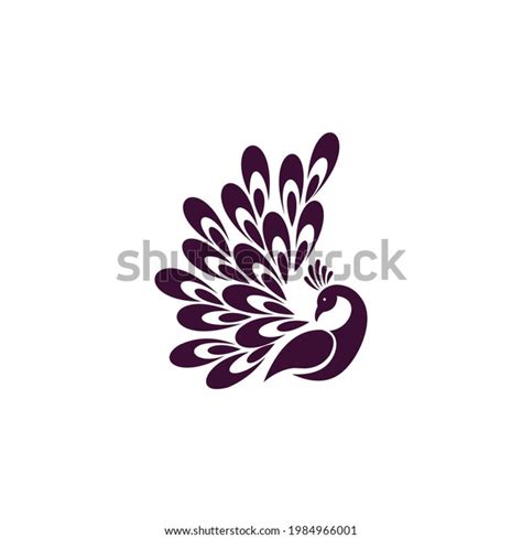 Abstract Religion Peacock Logo Design Stock Vector Royalty Free