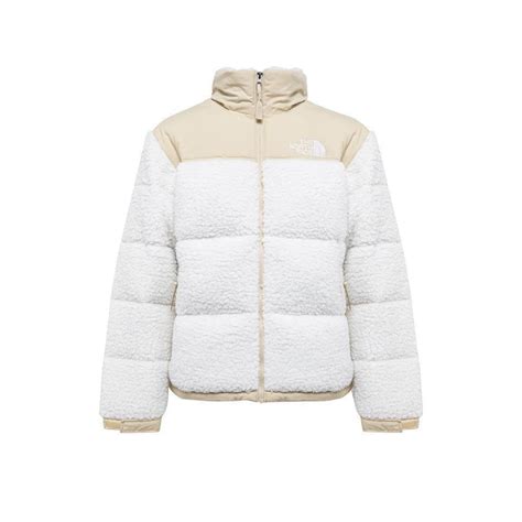 The North Face High Pile Nuptse Puffer Jacket In White For Men Lyst