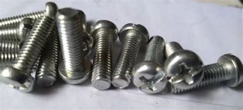 Mild Steel Powder Coated Pan Head Combination Screw For Industrial At