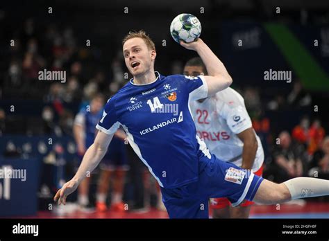 EHF Euro 2022 Main Round Omar Ingi Magnusson Iceland Against