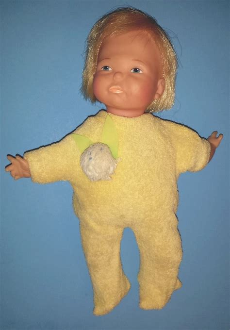 1960s Ideal Newborn Thumbelina Working 9 Doll With Rare Bunny Outfit