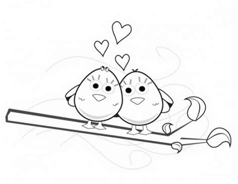 Love Birds Drawing Images at GetDrawings | Free download