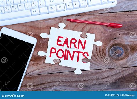 Conceptual Display Earn Points Business Idea Collecting Scores In