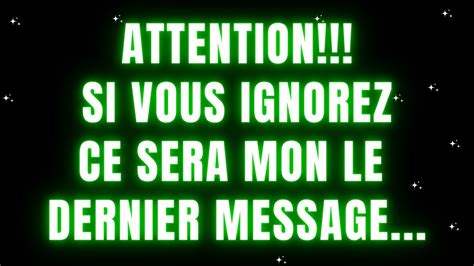 Il Est Crucial Que Vous Voyiez Avant La Fin De Ce Mois Message De