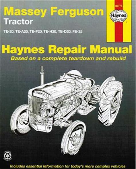 Massey Ferguson Te Fe Tractor Haynes Owners Service Repair