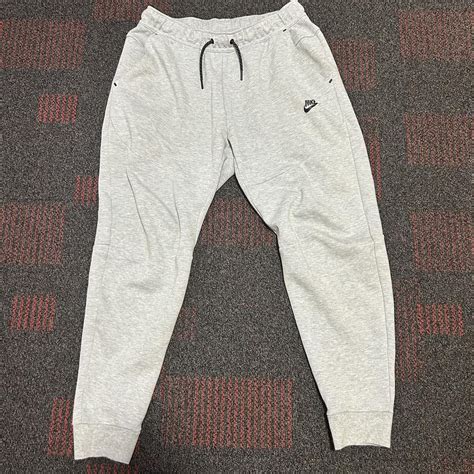 Nike Tech Fleece Joggers Grey Mens Size Large Depop