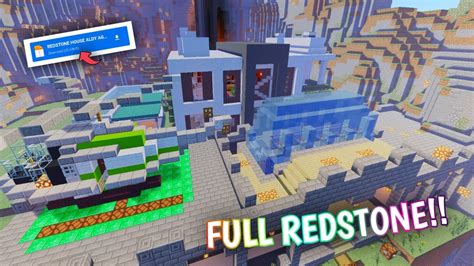 MAP RUMAH REDSTONE BESAR DAN FULL REDSTONE MAP REDSTONE MINECRAFT