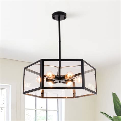 Espriti 6 Light Dimmable Geometric Chandelier Reviews Wayfair