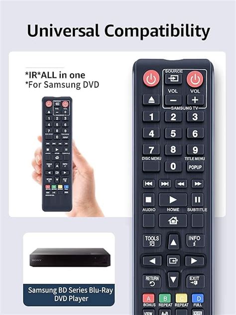 Replacement Ak A Samsung Dvd Remote Control For Samsung Dvd Blu