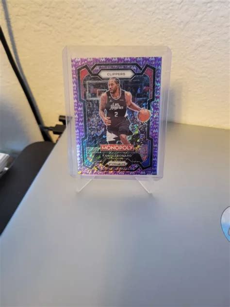 2023 24 PRIZM MONOPOLY Kawhi Leonard Viola Milionaire Shimmer 10 50