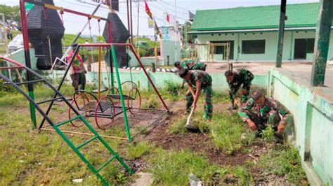 Pentingnya Menjaga Kebersihan Pangkalan Di Wilayah Kantor Koramil 0814