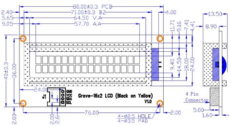 Lcd 16x2 Dimensions