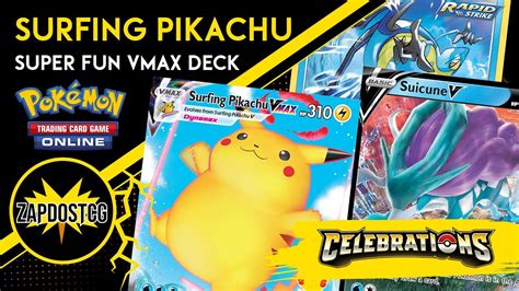 Surfing Pikachu Vmax Deck With Suicune V Is Swooping The Bench On Tcgo