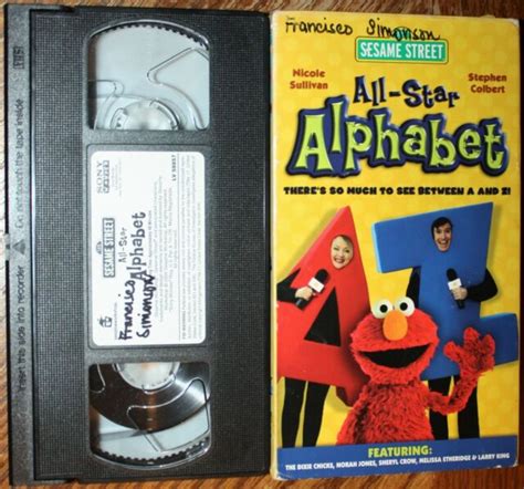 Sesame Street All Star Alphabet VHS 2005 For Sale Online EBay