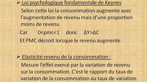 Macroéconomie S2 Partie 13 Le Modèle Keynésien La Fonction De La