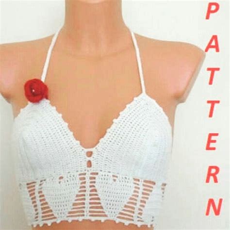 Top All Uncinetto Top Pattern Sexy Bikini Pattern Bikini Top Pattern