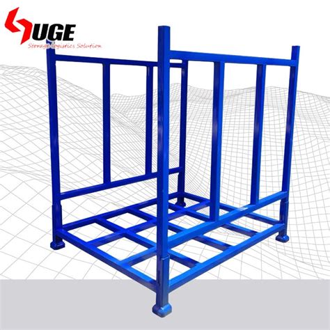 Foldable Stacking Rack Pallet Detachable Metal Pallet Portable Stacking