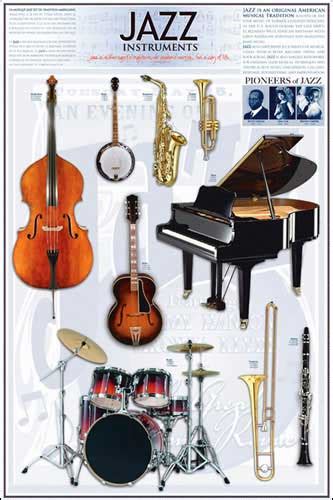 Jazz Instruments - Athena Posters