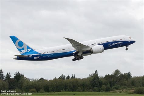 Boeing 787 9 Dreamliner Successfully Completes First Flight Bangalore