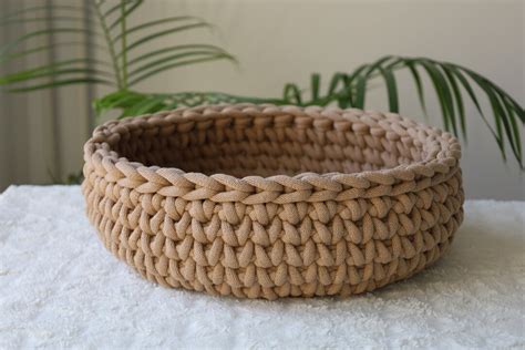 Crochet Cat Basket Chunky Cat Crochet Bed Handmade Round Cat - Etsy