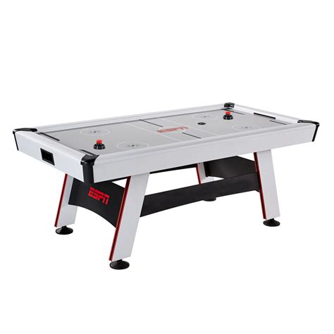 ESPN 84" Glacier Air Powered Hockey Table with Inlaid Electronic Scorer ...