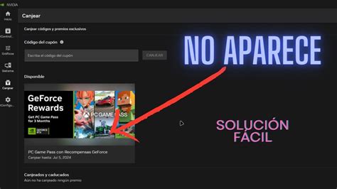 NO APARECE CÓDIGO GAMEPASS NVIDIA SOLUCIÓN YouTube