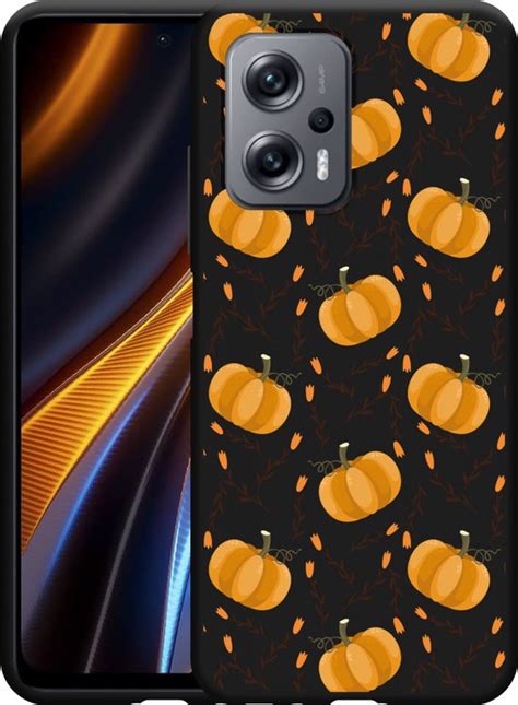 Poco X4 GT Hoesje Zwart Pumpkins Designed By Cazy Bol