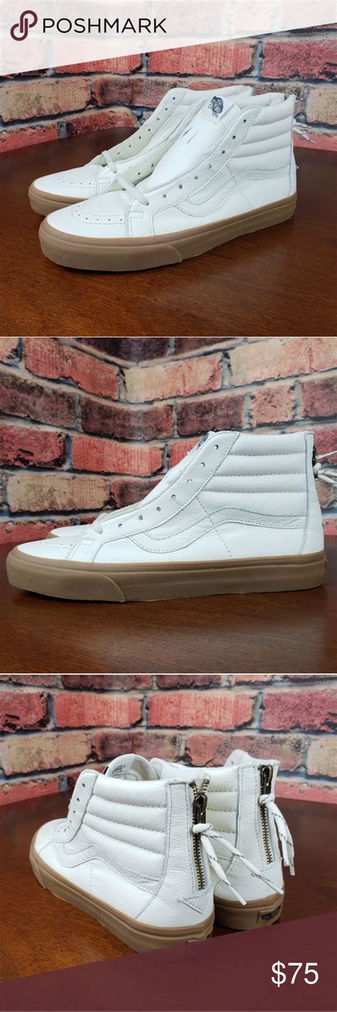 SOLD Vans Sk8 Hi Reissue Zip Hiking White Gum Vans Sk8 Vans Sk8 Hi