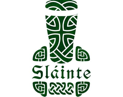 Slainte Celtic Stencil Etsy