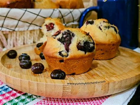 Buttermilk Blueberry Muffins Super Moist Yummy Kitchen