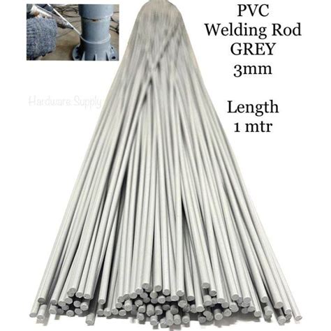 1mtr 10pc PVC Welding Rod GREY 3mm Plastic Welding Rod PVC TIG