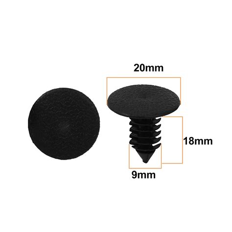 X Autohaux Universal 20 30 50Pcs 9mm Hole 9mm X 20mm X 18mm Plastic