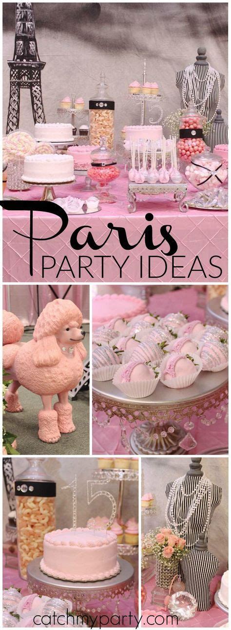 French Parisian Birthday Paris 15th Catch My Party Paris Birthday Paris Theme Party